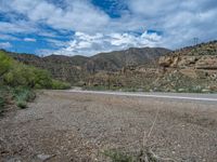 Scenic Road in Utah: Clouds and Mountains