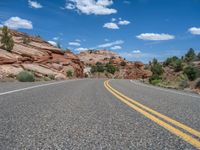 Scenic Road in Utah: Clouds and Nature