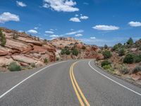 Scenic Road in Utah: Clouds and Nature