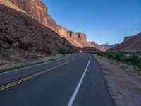 Scenic Road in Utah: Colorado River and Canyon Landscape