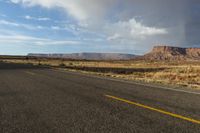 Scenic Road Through Utah Desert Mountains