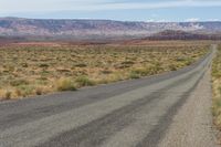 Scenic Road Through Utah's Red Rock Mountains