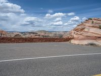 Scenic Road in Utah, USA: Clear Skies and Natural Beauty