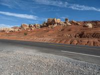 Scenic Road in Utah, USA: Clouds and Landscape