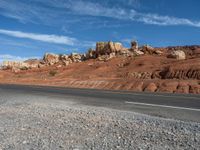 Scenic Road in Utah, USA: Clouds and Landscape