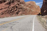 Scenic Road in Utah, USA: Mountain Landforms 001