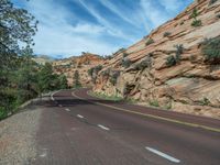 Scenic Road in Utah's Zion National Park