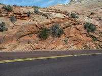 Scenic Road in Zion National Park, Utah