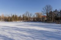 Scenic Rural Landscape in Ontario Winter