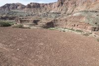 a trail cuts through the canyons of the grand canyon in the united states'southwest