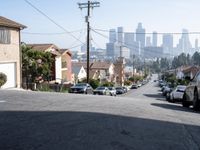 Scenic Urban Road in Los Angeles, California