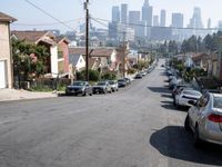 Scenic Urban Road in Los Angeles, California