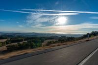 Scenic View of Highland Landscape with Trees and Sunlight