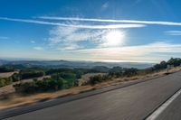 Scenic View of Highland Landscape with Trees and Sunlight