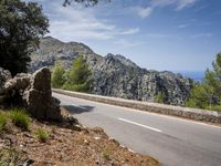 Scenic View of Coastal Mountains in Spain