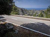 Scenic View of Coastal Mountains in Spain