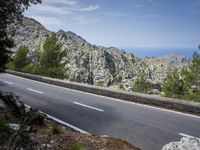 Scenic View of Coastal Mountains in Spain