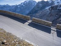 Scenic Winter Drive Along Stelvio Pass