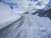 Scenic Winter Landscape in the Alps of Switzerland