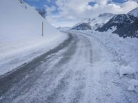 Scenic Winter Landscape in the Alps of Switzerland
