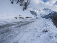 Scenic Winter Landscape in the Alps of Switzerland
