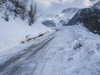 Scenic Winter Landscape in the Alps of Switzerland