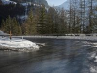 Scenic Winter Landscape in the European Alps