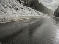 Scenic Winter Landscape in the Swiss Alps