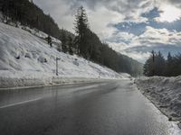 Scenic Winter Landscape in the Swiss Alps