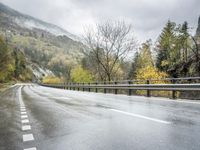 Scenic Winter Road in Switzerland, Europe