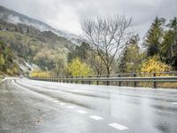 Scenic Winter Road in Switzerland, Europe