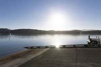 Serene Landscape of Mountain Lake in a Rural Setting