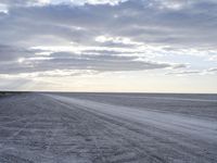 A Serene Landscape: Plain with a Grey Sky