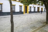 Seville, Spain: A Charming Street with Cobblestone Roads