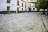 Seville, Spain: A Charming Street with Cobblestone Roads