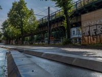 Shadows Over Berlin's Urban Roads and Bridges