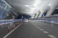 Night view of modern architecture in Shanghai business district