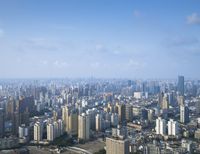 Shanghai Cityscape: Overlooking the City during the Day