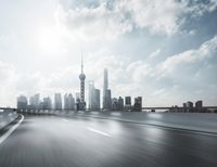 Shanghai Cityscape Skyscrapers in the Morning