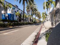 Shopping Streets of Los Angeles with Modern Storefronts