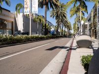Shopping Streets of Los Angeles with Modern Storefronts
