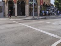 a man on a skateboard in front of a building that has been constructed into a store