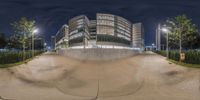 a skateboarder gets ready to go down the ramp in an artistic lens image