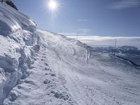 Skiing in France: Clear Sky View of the Alps