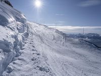 Skiing in France: Clear Sky View of the Alps