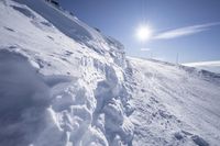 Skiing in France: Clear Sky View of the Alps