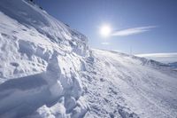 Skiing in France: Clear Sky View of the Alps