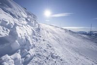 Skiing in France: Clear Sky View of the Alps