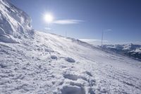 Skiing in France: Clear Sky View of the Alps