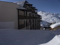 Skiing in France: Clear Skies and a Stunning Mountain Range